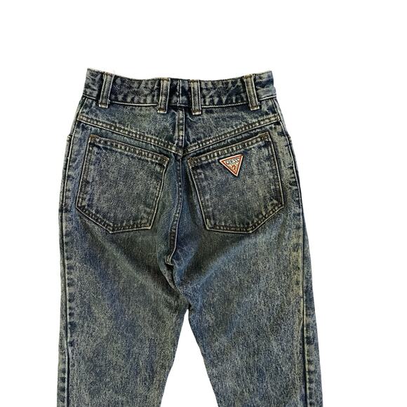 Women's Vintage Guess Jeans Acid Washed Denim USA Made - Picture 3 of 7